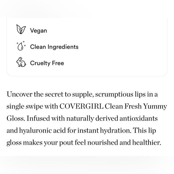 $6❤️‍🔥 LAST 1! CoverGirl Clean Fresh Yummy Lip Gloss LET’S GET FIZZICAL 👄 NEW - Picture 7 of 9